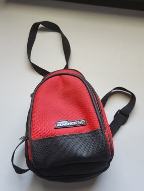 Red and Black Compact Shoulder Bag